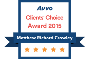 avvo clients choice award 2015 matthew crowley