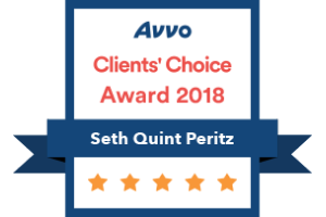 avvo clients choice award 2018 for seth peritz