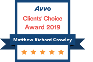 avvo clients choice award 2019 for matthew crowley